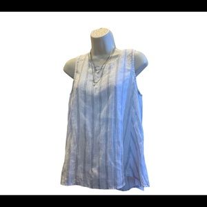 Linen Open Tie back Top